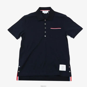 Thom Browne Pique Pocket Polo Shirt 2 Size Navy 8591989167 155541397 [P]