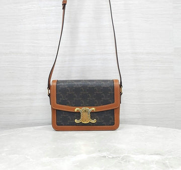 CELINE トリオンフ キャンバス ショルダーバッグ 188882BZ4 156992406 [P]