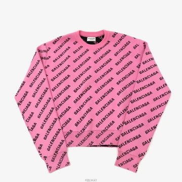 BALENCIAGA ロゴセーター ニット ピンク M 8316535467 154536004 [P]