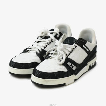LOUIS VUITTON トレーナー スニーカー ブラック 8サイズ 9505624519 158372272 [P]