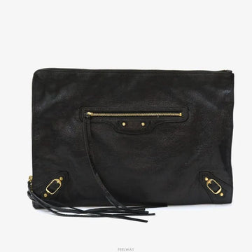 Balenciaga Motor Classic Clutch Black 362967 158280845 [P]