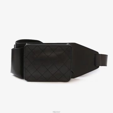 CHANEL Uniform Quilted Belt Bag Hip Pack Black 7542428427 130550872 [P]