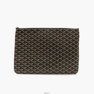 Goyard Senna Clutch MGM Black Tan 7706937420 144350661 [P]