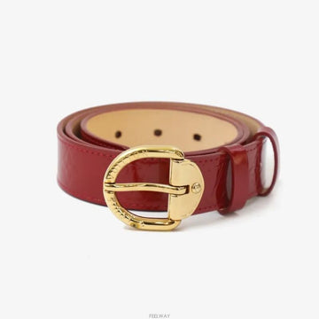LOUIS VUITTON Monogram Gürtel rot mit goldenem Verschluss 80 M6980 157186901 [P]