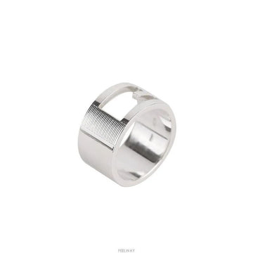 Gucci G Logo Silver Ring Size 19 12MM 7684670174 142027364 [P]
