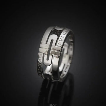 Bulgari 18K White Gold Parenthesis 49 Size 8mm 7682142436 159888510 [P]