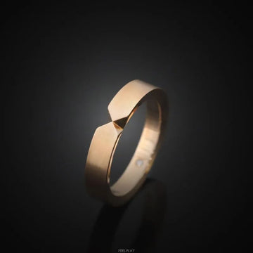 CHAUMET 18k Triomphe 18K Roségold Diamant 1P Ring 58 4.5MM 084090 135681084 [P]