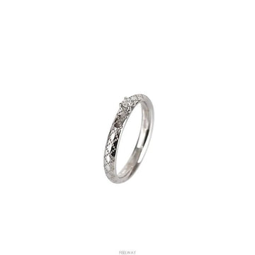 GUCCI 18K Diamant 18K Weißgold Diamant 1P Größe 8 2,4MM 7682115503 141878614 [P]