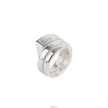 Gucci G Logo Spiral Silver Ring 16 Size 14MM 7683185042 141878599 [P]