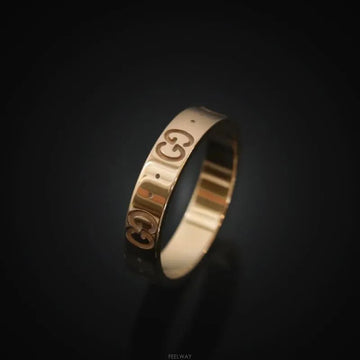 Gucci 18K Rose Gold Icon Ring 4MM 13 159889409 [P]