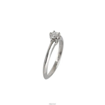 Tiffany & Co Setting Wedding Ring Platinum Diamond 0.31CT Size 12 1.6MM 7245365154 76894678 [P]