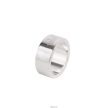 GUCCI ロゴシルバーリング 12号 8MM 7684634398 142027348 [P]