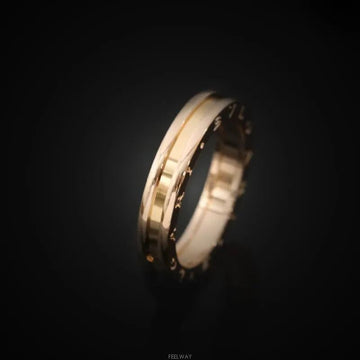 Bulgari 18k B.zero1 Ring 18K Rose Gold Size 65 4MM 336006 150312931 [P]