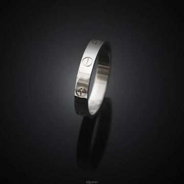 CARTIER 18k Love Band 18K Weißgold 59 3,5MM 7247879415 76033613 [P]