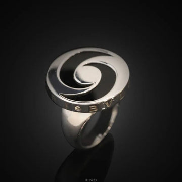 Bulgari 18K Onyx 18K White Gold Ring 7525779430 128095633 [P]