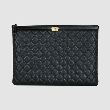 CHANEL Boy Caviar Clutch Bag A84407 15197 159895453 [P]