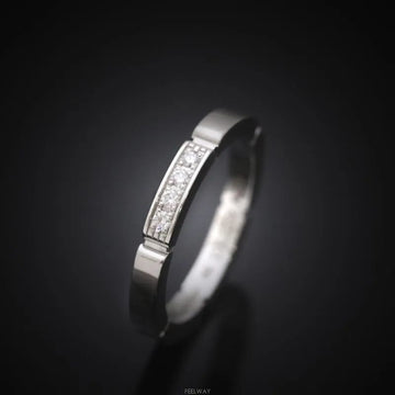 Cartier 18K Myon Panda 18K White Gold Diamond 4P Size 49 2.3MM 7245422109 75876089 [P]