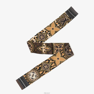 Louis Vuitton World Silk Brown Scarf M70853 158373100 [P]