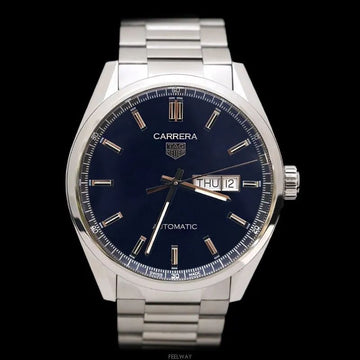 Tag Heuer WBN2012 Carrera Caliber 5 Date Steel Blue Dial 41MM 123150003 [P]
