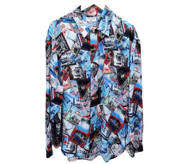 BALENCIAGA Unbenutzte 22SS Allover Stadt Druck Setup AFD011076N 32448644 [P]