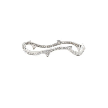 Dior 18K White Gold Full Pavé Diamond Bracelet 175 Size aa67098 159898396 [P]