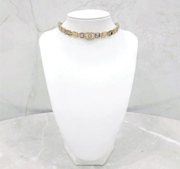 CHANEL Crystal Choker Necklace 151800710 [P]