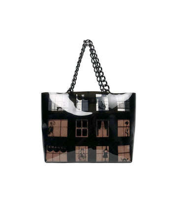 CHANEL PVC Schultertasche mit Fenster 67644 160059920 [P]