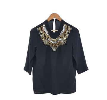 VERSACE ビーズディテールブラウス AFD011491N 150890270 [P]