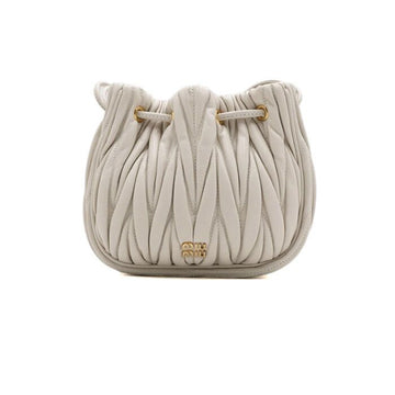 MIU MIU Edel Leder Bucket Pouch Bag 5ND022 160071969 [P]