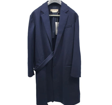 MARNI ベルト付きコート ネイビー AFD011449N 23969720 [P]