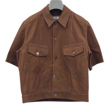 Hermes Leather Shirt Jacket HEA092417 151516686 [P]