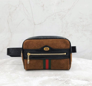 Gucci Web New Product Brown Suede Ophidia Web Small Hip Bag Belt Bag 517076 148265202 [P]