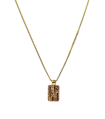 DIOR Oblique Platte Gold Halskette 65483 160165207 [P]