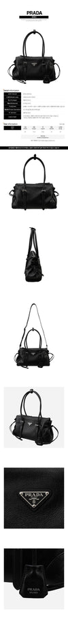 PRADA Mittelgroße Ledertasche schwarz 1BG628 2HF2 F0002 160165671 [P]