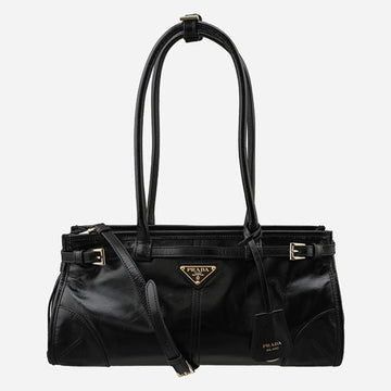 PRADA ミディアムレザーストラップトートバッグ 160165709 [P]