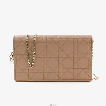 DIOR Lady Cannage WOC Crossbody Tasche Beige Rosa 7629548571 138056802 [P]