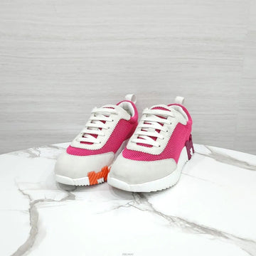 HERMES Bouncing Sneakers Rose Veniqunka Blanc H221177ZOV 160166744 [P]