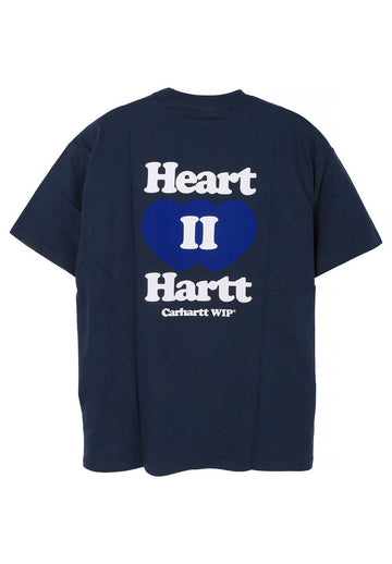 Carhartt WIP HEART Ⅱ HARTT Short Sleeve T-Shirt Blue I035203 01XX 149902218 [P]