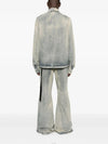 Rick Owens Concealed Zipfront Jacket Mineral Pearl Denim 38 158643175 [P]