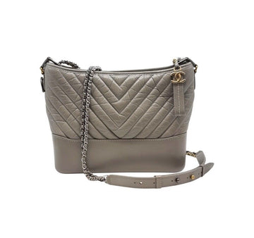 CHANEL Gabrielle Hobo Bag Grey CHB061820 151516861 [P]