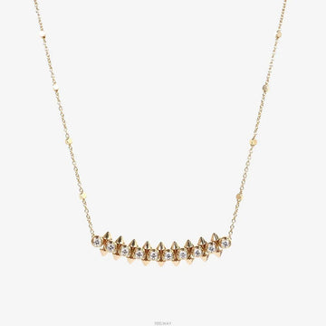 CARTIER Kleiner Clash de Necklaces Pavé 10P Roségold 1G3VCTXJ 160170368 [P]