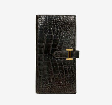 Hermes Beige Alligator Long Wallet T HEB060824 151517323 [P]