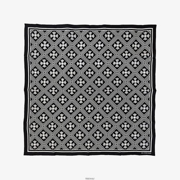 Chrome Hearts Unused Silk Scarf Black 5DISMCZC 160170490 [P]