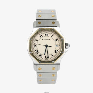 Cartier Santos Octagon LM Yellow Gold Combination Automatic 345RULKG 160170496 [P]