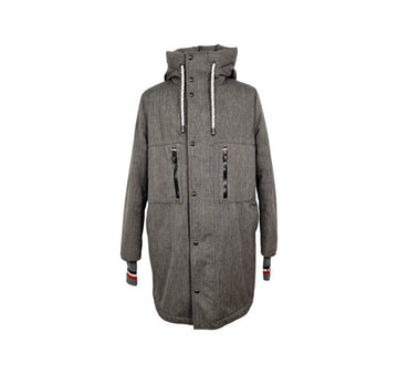 MONCLER フード付きロングダウン グレー FSEQPOVS 155562600 [P]