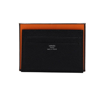 Hermes Citizen Twill Absence Noir Unisex Cardholder Wallet aa67307 160176681 [P]