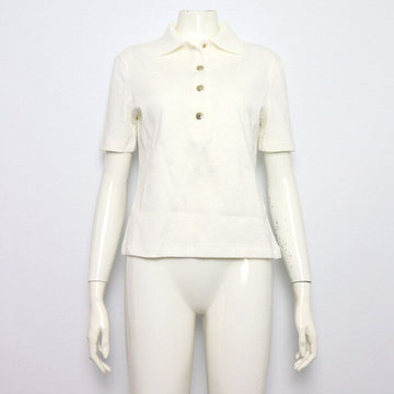 LOUIS VUITTON Monogram Baumwoll-Piqué Poloshirt für Damen - Weiß AA66852 160185704 [P]