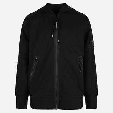 CP COMPANY レンズワッペンフーデッドジップアップブラック 160188332 [P]