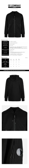 CP COMPANY レンズワッペンフーデッドジップアップブラック 160188332 [P]