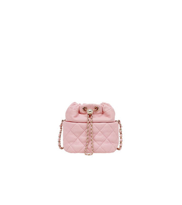 CHANEL Rosa Drawstring Bucket Schultertasche 67821 160191840 [P]